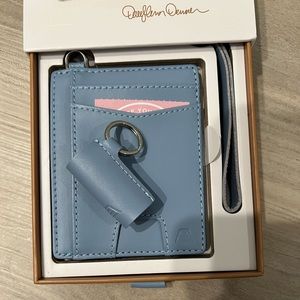 NWT Andar Denner Wallet PLUS chapstick holder - Car Mom Blue
